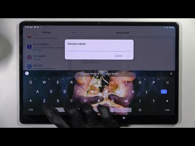 Video thumbnail for How to Change Device Name on LENOVO TAB P12 PRO - Personalize Phone Name