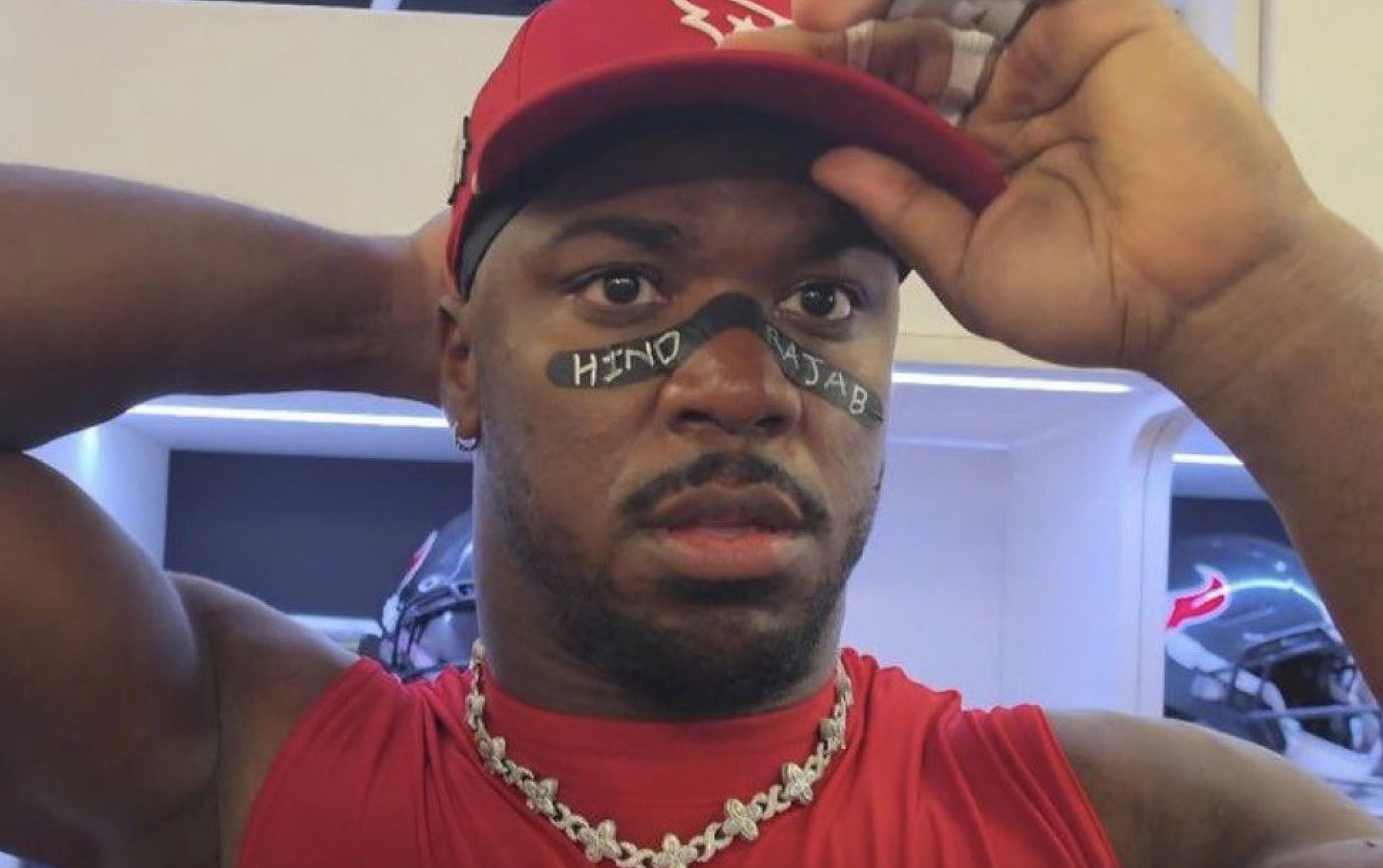 Video thumbnail for NFL star Azeez Al-Shaair speaks out after fine over Hind Rajab message