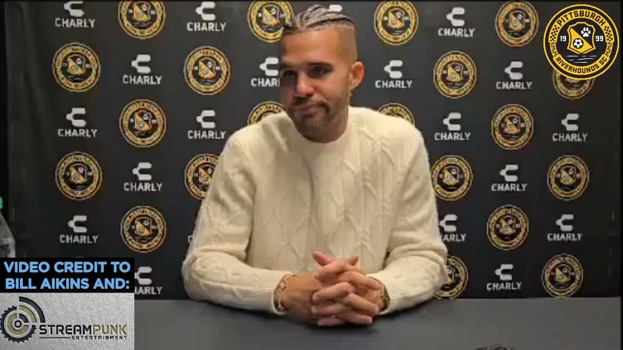 'Video thumbnail for stream punk soccer: sean suber press conference on riverhounds' draw with phoenix rising fc'