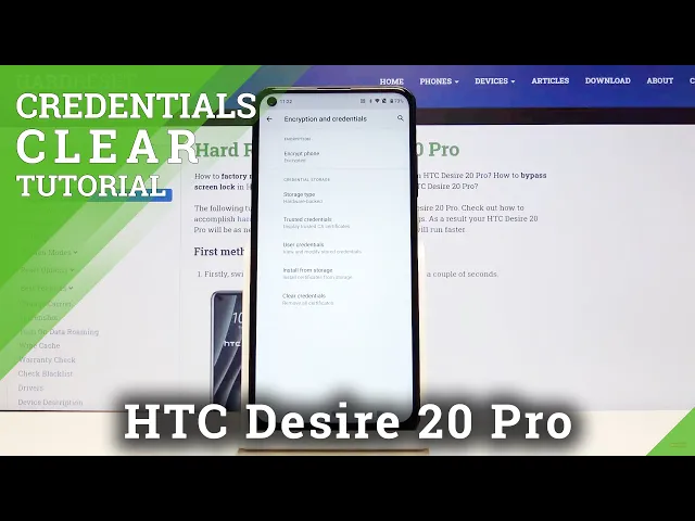 Video thumbnail for How to Clear Credentials on HTC Desire 20 Pro - Delete Certificates and Licenses
