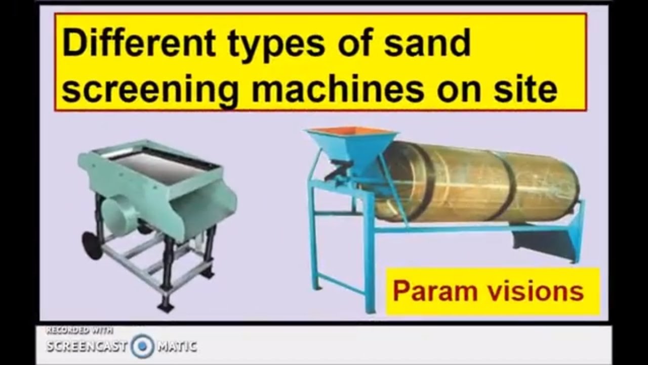 'Video thumbnail for Different types of sand screening machines/Sand sieving machine'