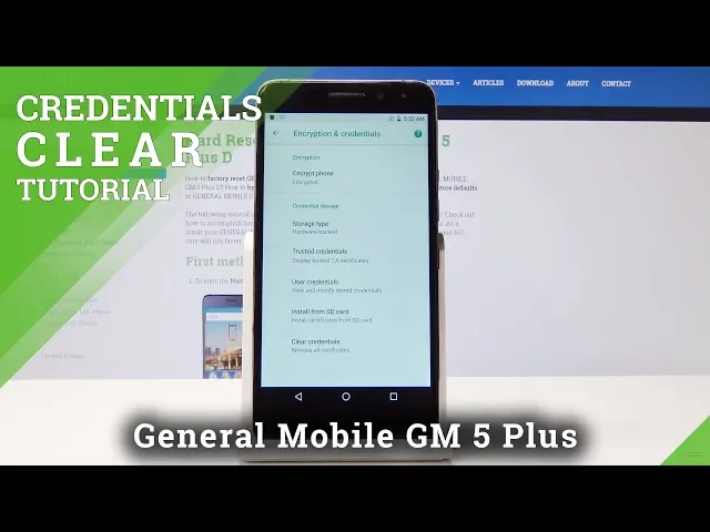 Video thumbnail for How to Clear Credentials in General Mobile GM 5 Plus D - Remove Licences