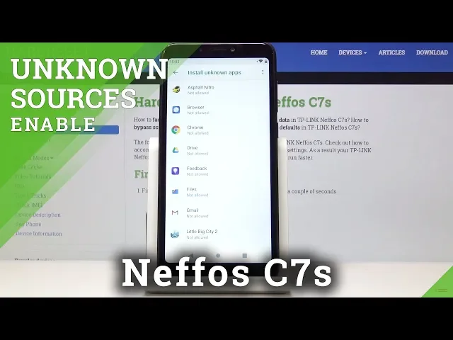 Video thumbnail for How to Install Apps from Unknown Sources in TP-LINK Neffos C7s - Allow Installation