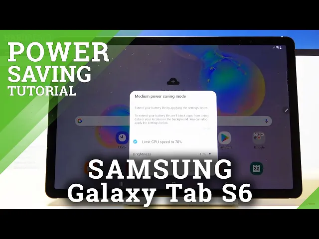 Video thumbnail for How to Use Battery Saver on SAMSUNG Galaxy Tab S6