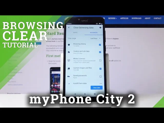 Video thumbnail for How to Clear Browser History in myPhone City 2 – step by step instructions