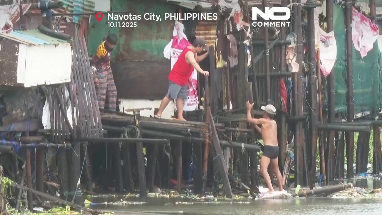 'Video thumbnail for Powerful typhoon Fung-wong wreaks havoc in the Philippines, leaving 8 dead and 1.4 million displaced'