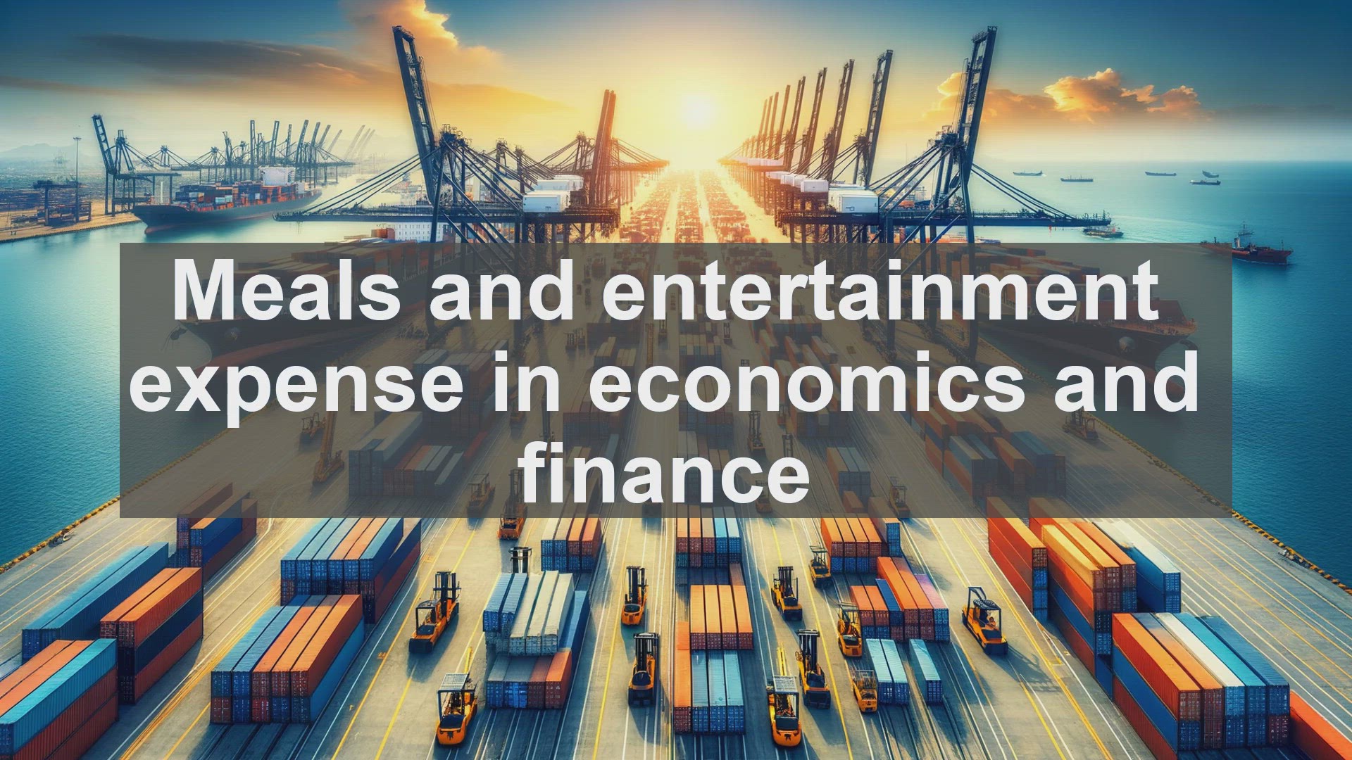 'Video thumbnail for Meals and entertainment expense in economics and finance'