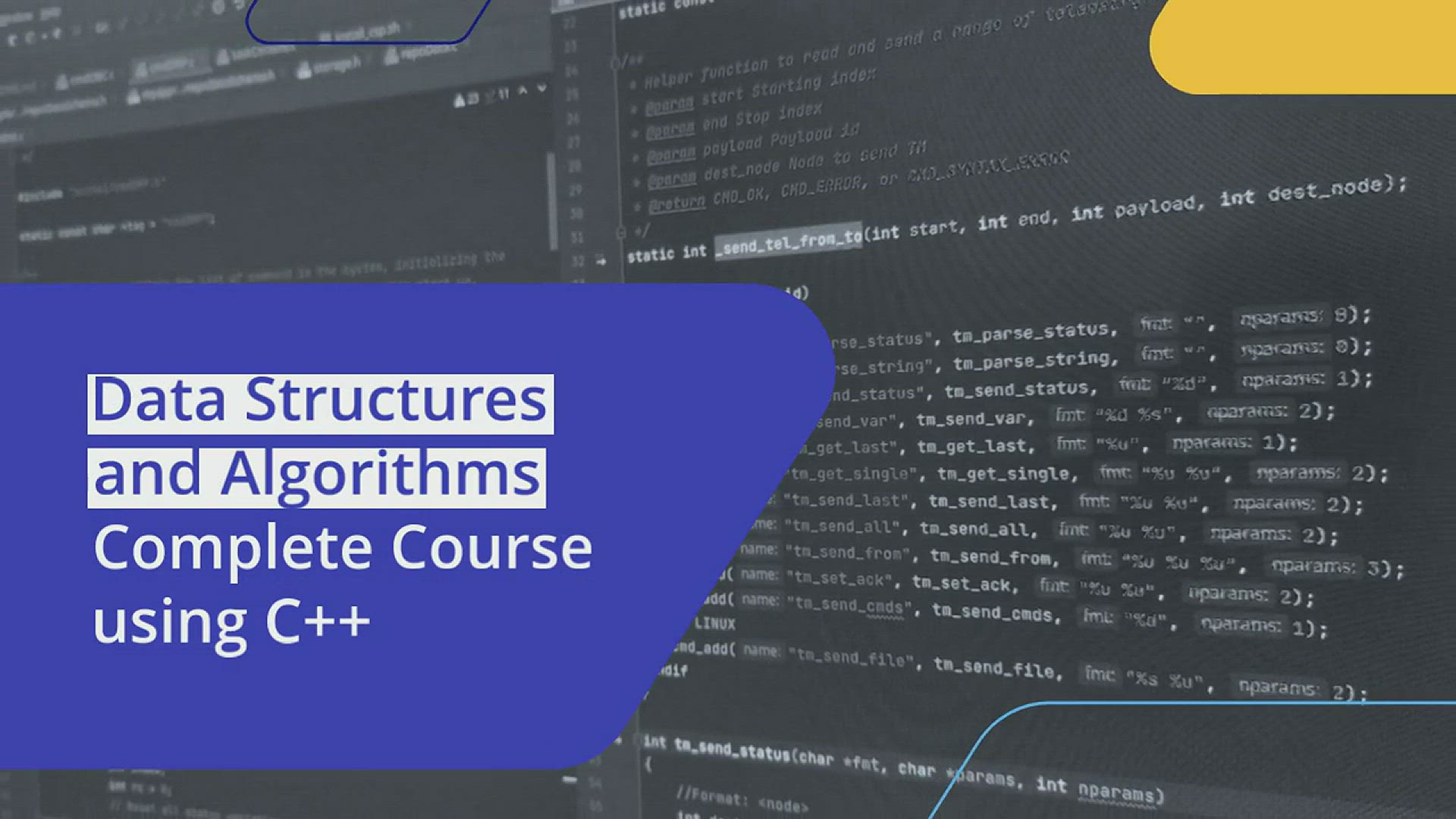 'Video thumbnail for Data Structures and Algorithms Complete Guide using C++'