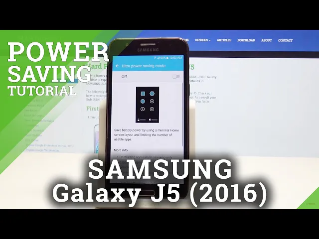 Video thumbnail for How to Enable Power Saving Mode in Samsung Galaxy J5 - Low Power Solution