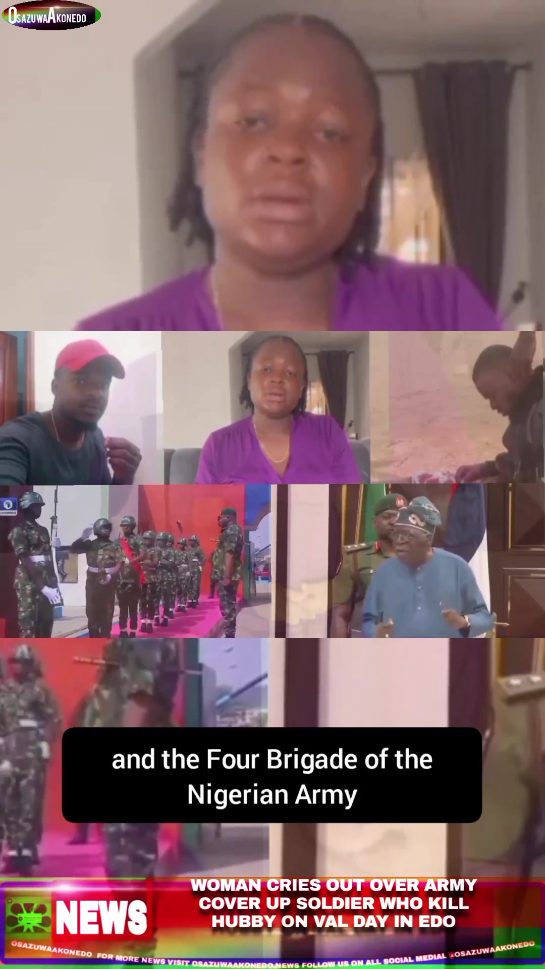 Woman Cries Out Over Army Cover Up Soldier Who Kill Hubby On Val Day In Edo