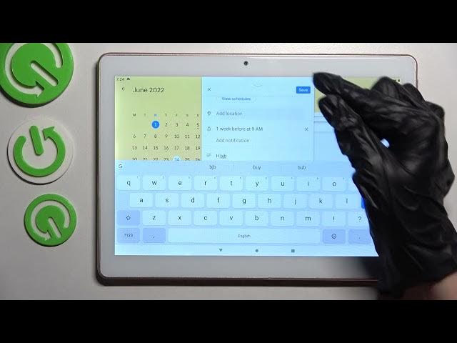 Video thumbnail for How to Add Event to Calendar on TOSCIDO X109 - Create Calendar Event