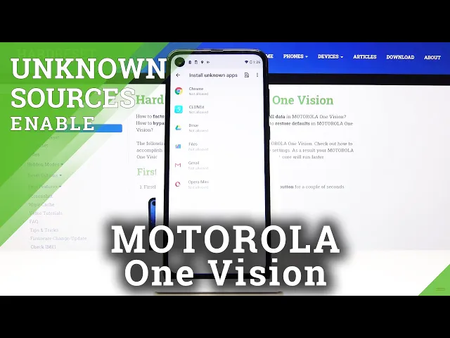Video thumbnail for How to Activate Unknown Sources in Motorola One Vision - Install Unknown Apps