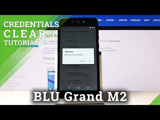 Video thumbnail for How to Clear Credentials in BLU Grand M2 – Remove All Certificates