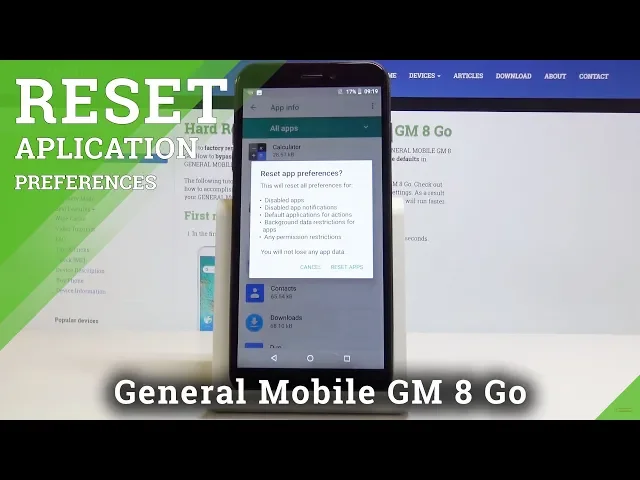 Video thumbnail for How to Reset App Preferences in GENERAL MOBILE GM 8 Go - Restore App Settings