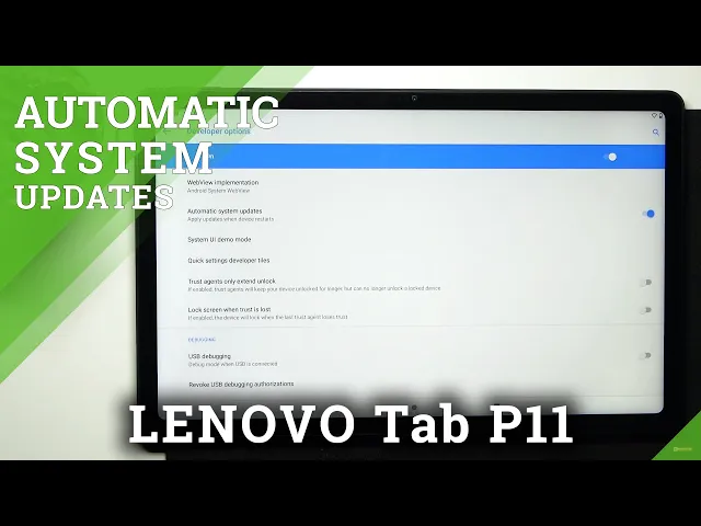 Video thumbnail for How to Turn On Automatic System Updates in Lenovo Tab P11 - Apply Auto-updates
