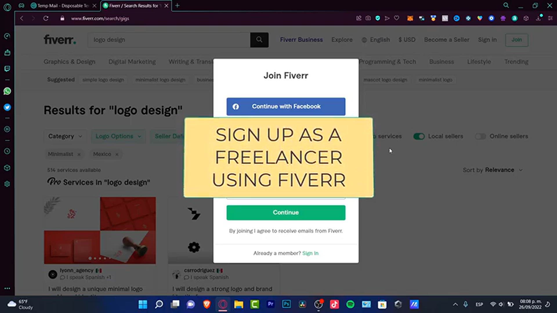 Video thumbnail for ➡️ How To Sign Up As Freelancer on Fiverr in 2024 (Fiverr Seller Account)