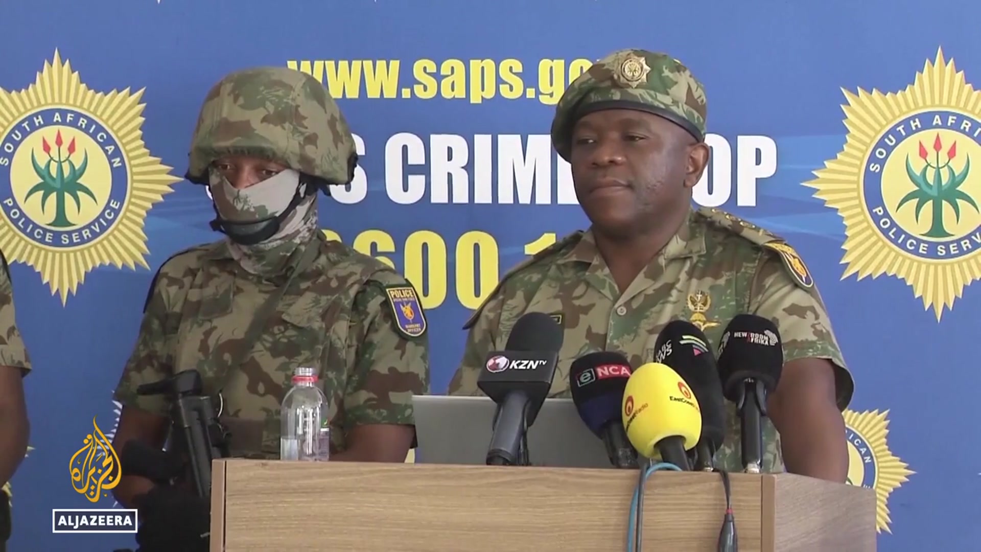'Video thumbnail for South African police minister suspended over corruption allegations'