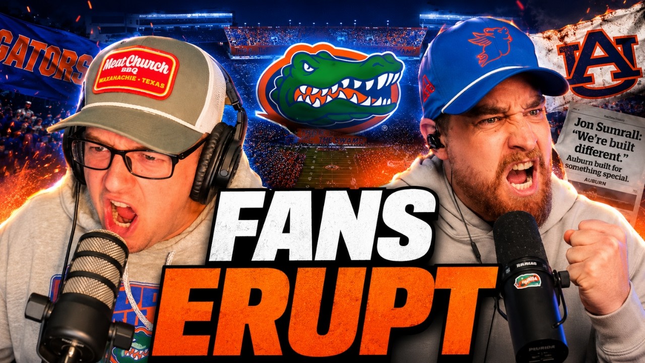 Video thumbnail for Gator Fans ERUPT After Auburn’s WILD Jon Sumrall Claims