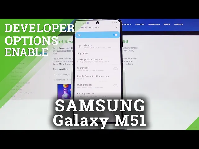 Video thumbnail for How to Get into Developer Mode in SAMSUNG Galaxy M51 – Access Developer Options