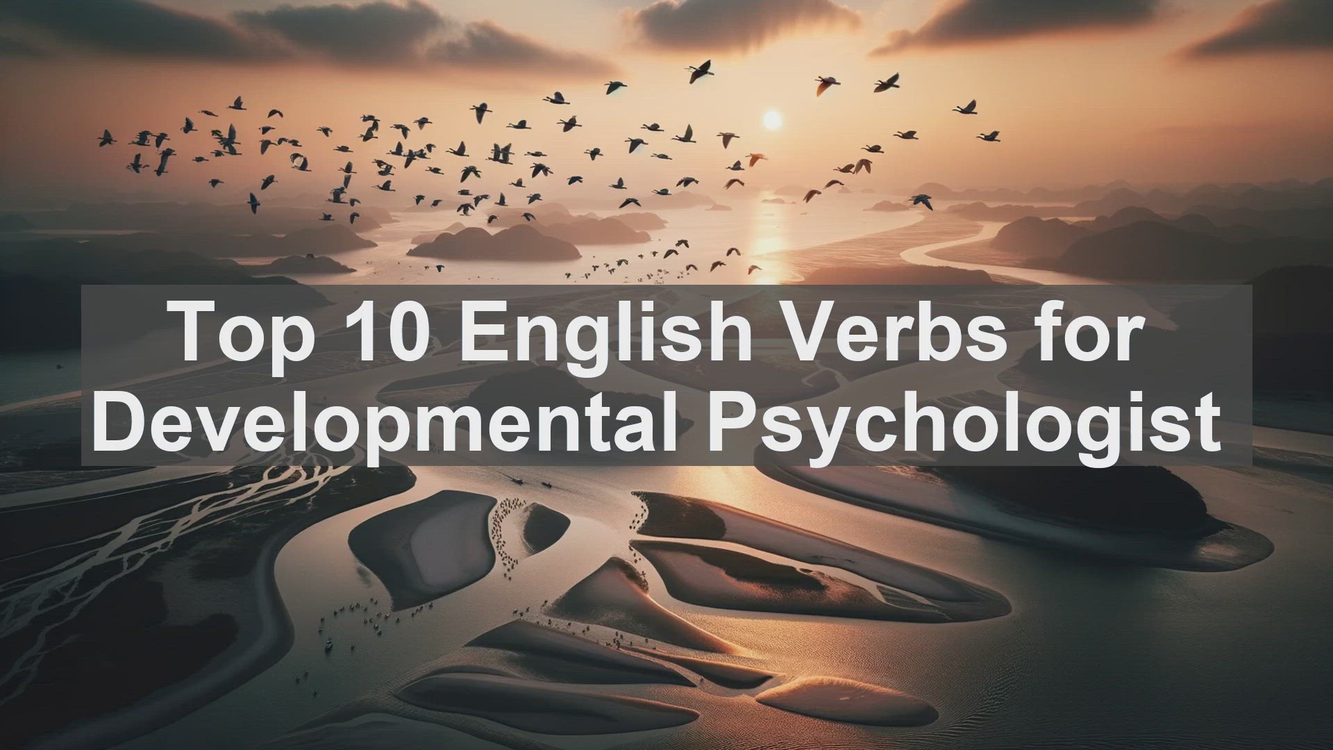 'Video thumbnail for Top 10 English Verbs for Developmental Psychologist'