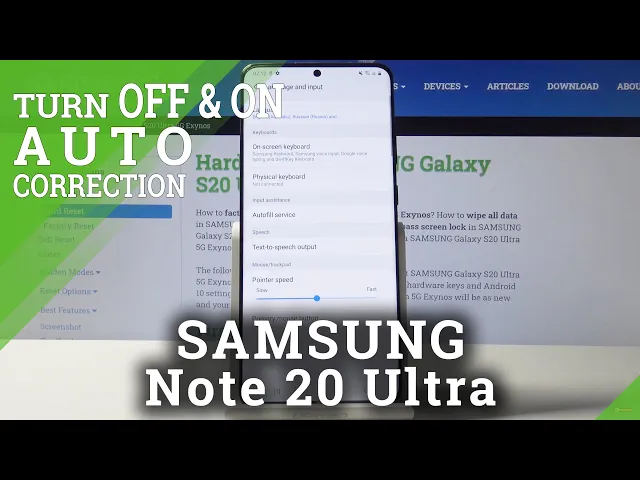 Video thumbnail for How to Enable Auto Correction Options in SAMSUNG Galaxy S20 Ultra – Correct Words