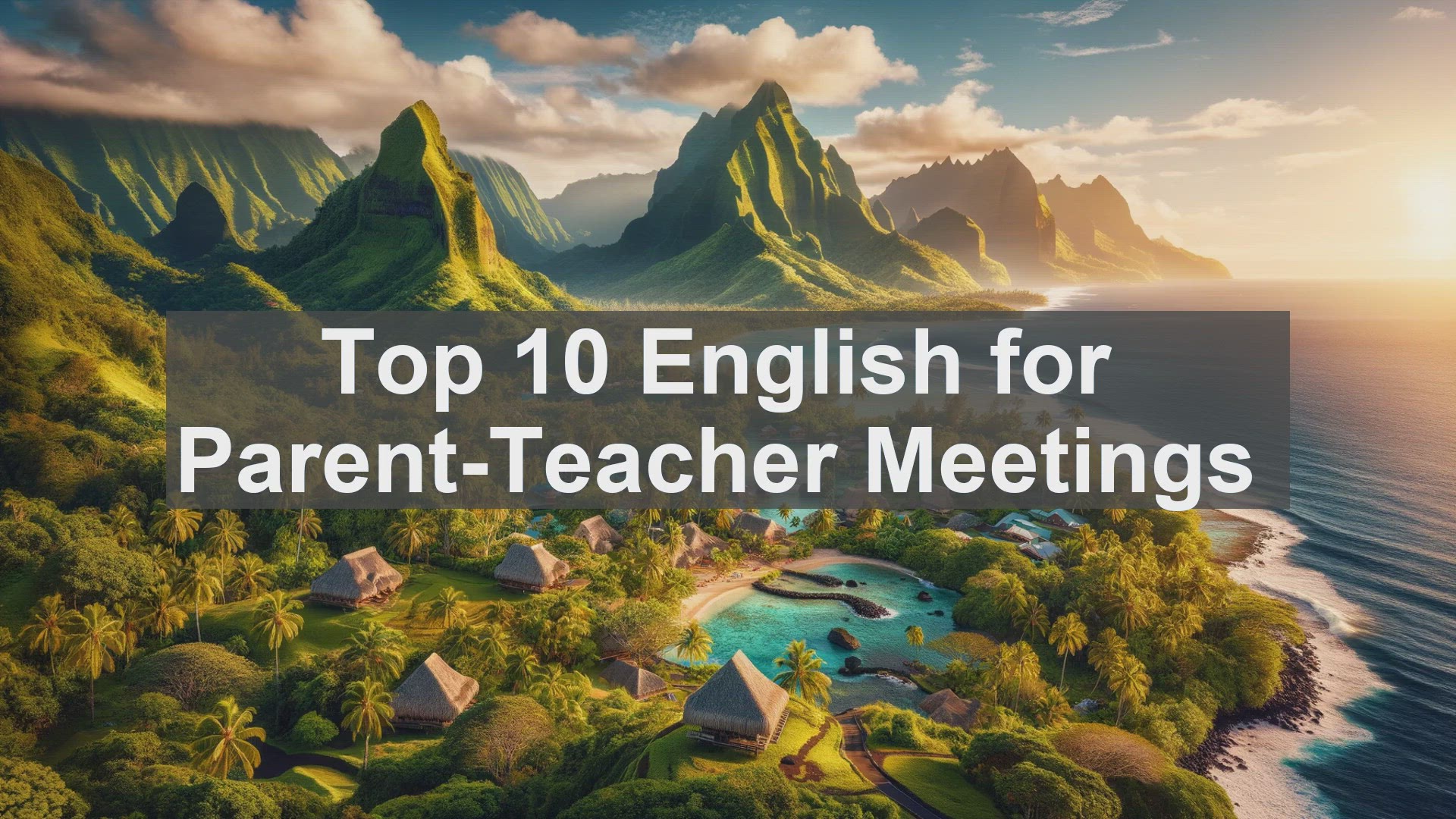 'Video thumbnail for Top 10 English for ParentTeacher Meetings'