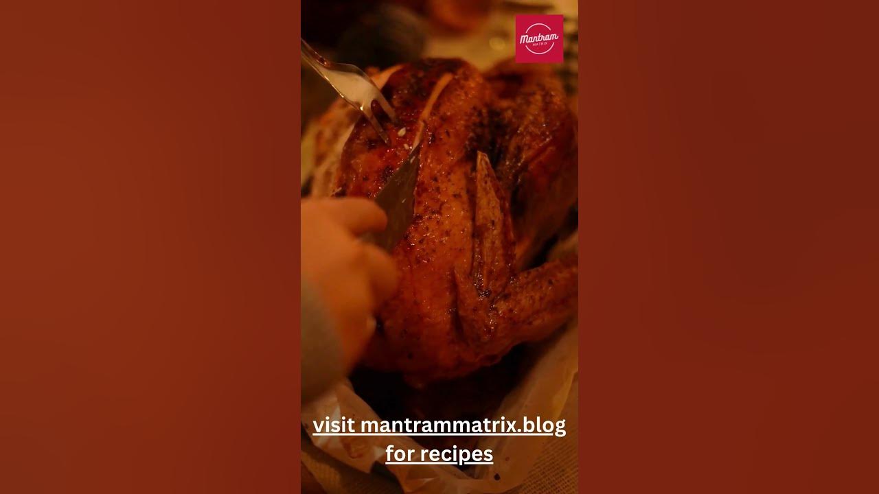 Video thumbnail for Herb-Infused Bliss: A Mouthwatering Roast Turkey