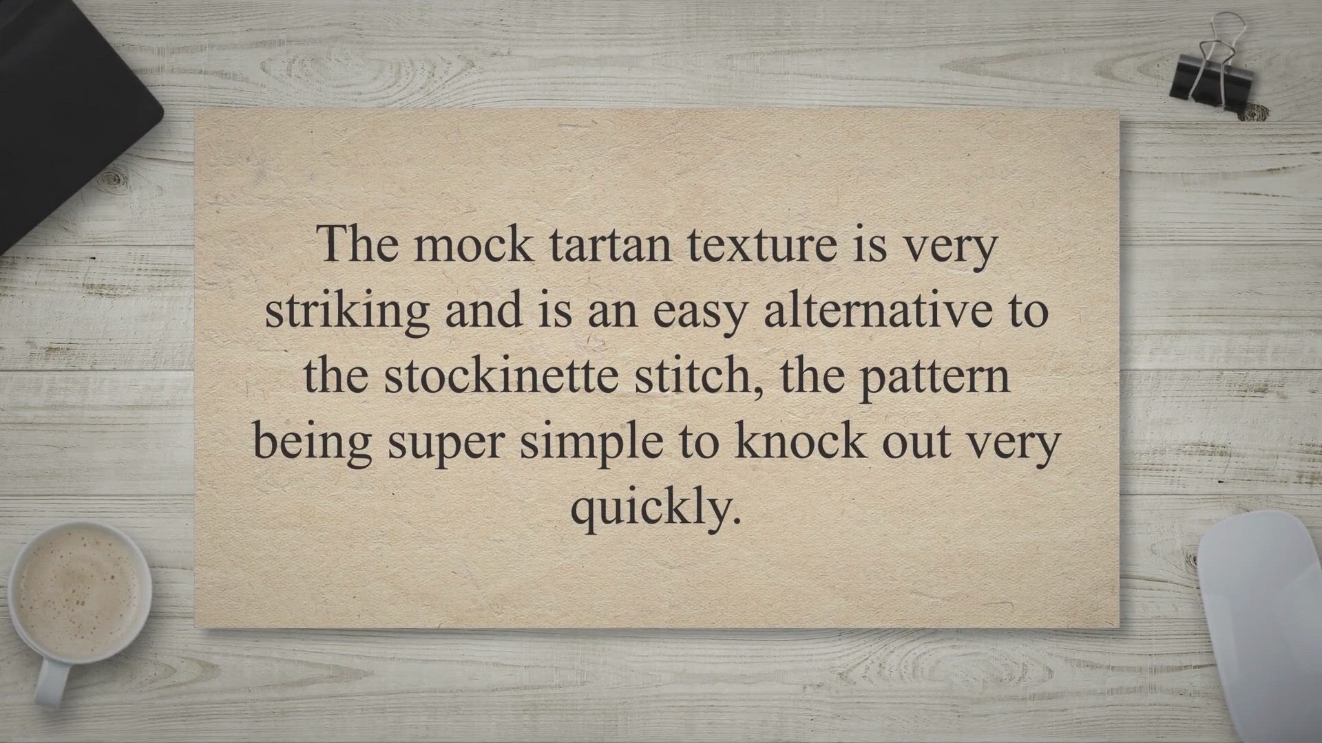 Video thumbnail for Tartan Weave Stitch - eKnitting Stitches