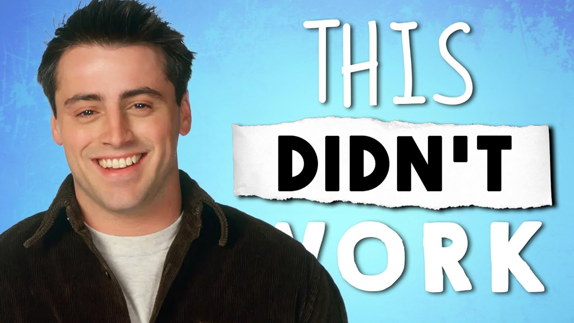 Video thumbnail for The Unfortunate Problem with Friends' Joey Tribbiani