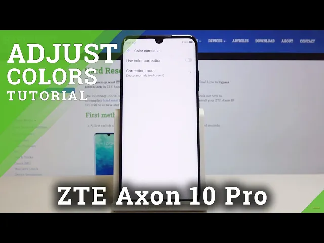 Video thumbnail for How to Enable Color Correction mode in ZTE Axon 10 Pro – Adjust Colors