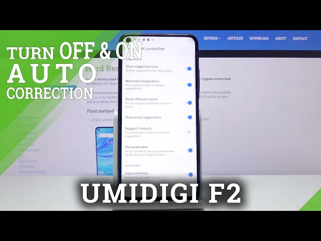 Video thumbnail for How to Turn On / Off Auto-Correction in UMIDIGI F2 – Enable Predictive Text