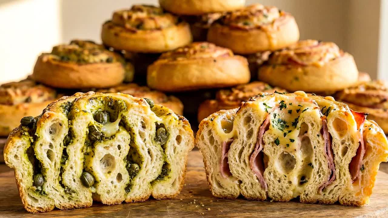 Video thumbnail for Homemade Stuffed Rolls Made Simple