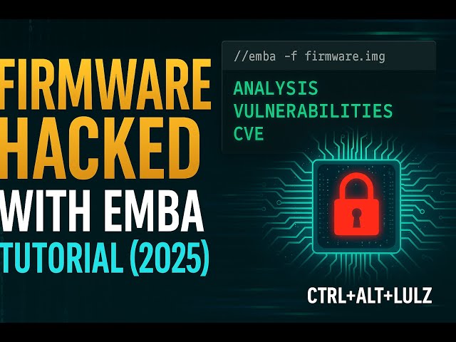 Video thumbnail for EMBA Firmware Hacking Tutorial (2025) | Real-World Vulnerability Research for Hackers & Researchers