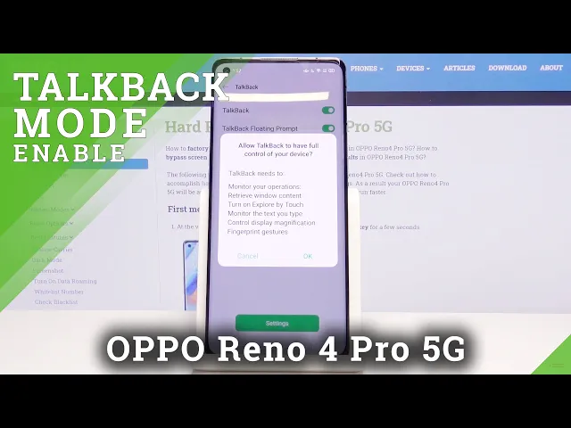 Video thumbnail for How to Use TalkBack in OPPO Reno4 Pro 5G – Activate TalkBack