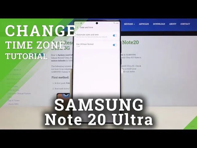 Video thumbnail for How to Change Time in SAMSUNG Galaxy Note 20 Ultra – Date & Time Settings