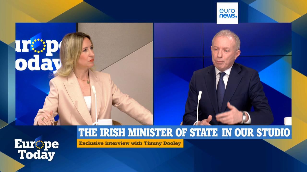 Video thumbnail for Ireland calls for carbon border tweaks amid fertiliser shortage in Euronews interview