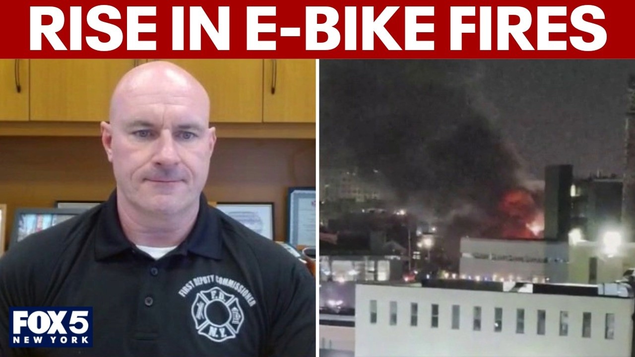 Video thumbnail for FDNY first deputy commissioner talks rise of e-bike fires