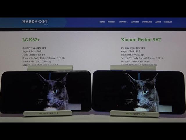 Video thumbnail for Display Comparison XIAOMI Redmi 9AT vs LG K62 Plus – Display Quality Test Head-to-Head