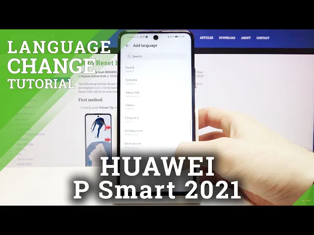 Video thumbnail for How to Change Language on HUAWEI P Smart 2021 – System Language List