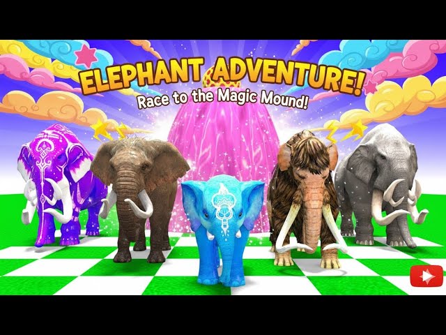 Video thumbnail for Long Slide Game With Cow Elephant Gorilla Hippopotamus Tiger   3d Animal Game   Funny 3d Animals 1