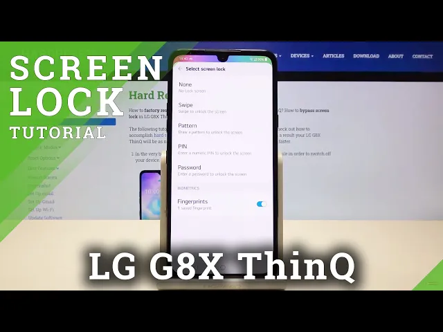Video thumbnail for Lock Screen Settings - LG G8X ThinQ Protection