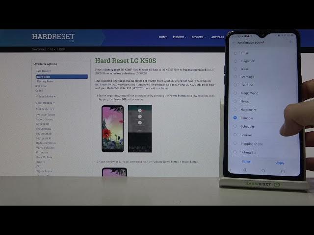 Video thumbnail for Notification Tones in LG K50S – Default Notification Sounds