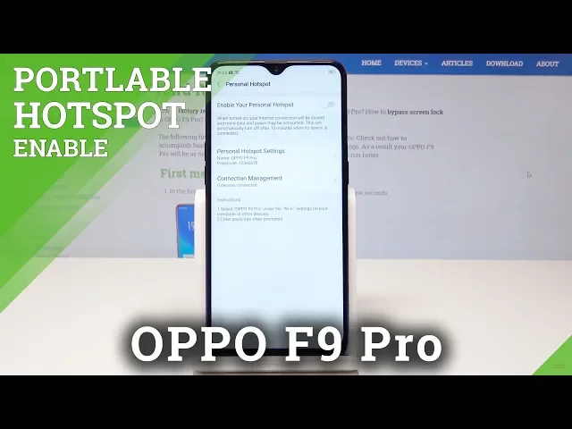 Video thumbnail for How to Activate Portable Hotspot in OPPO F9 Pro - Share Wi-Fi