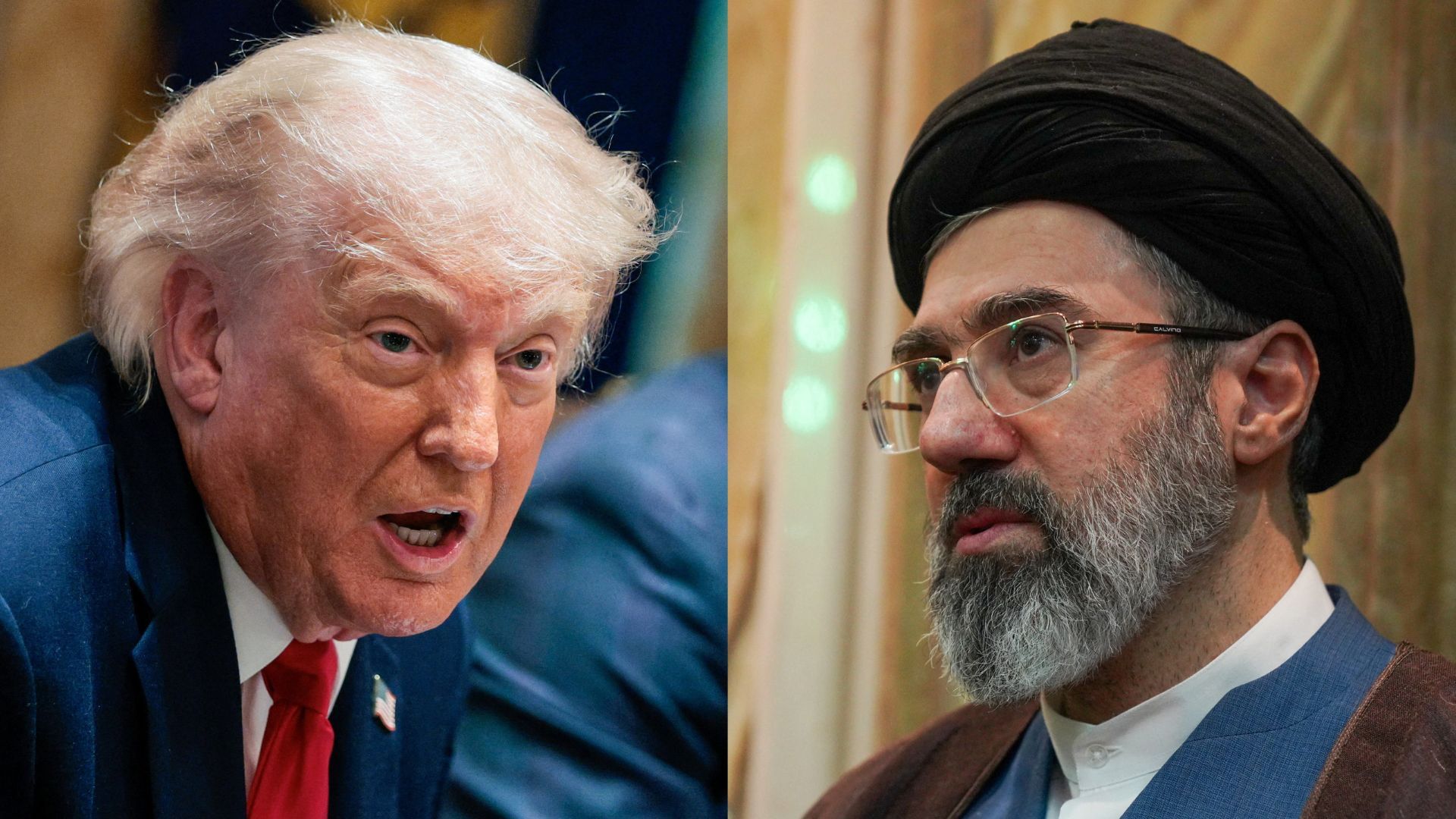 Video thumbnail for Trump signals possible future talks with Iran’s Supreme Leader Mojtaba Khamenei