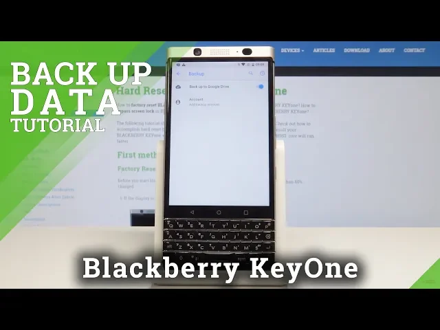 Video thumbnail for How to Allow Google Backup in BLACKBERRY KeyOne - Add Backup Account