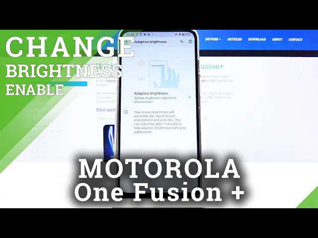 Video thumbnail for How to Adjust Auto Brightness in MOTOROLA One Fusion+ – Screen Brightness Settings