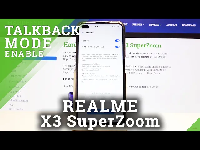 Video thumbnail for How to Activate Talkback on REALME X3 SuperZoom - Turn Off Talkback