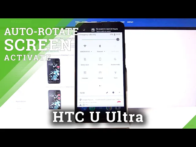 Video thumbnail for How to Turn On Auto-Rotate Option – Rotate Screen on HTC U Ultra