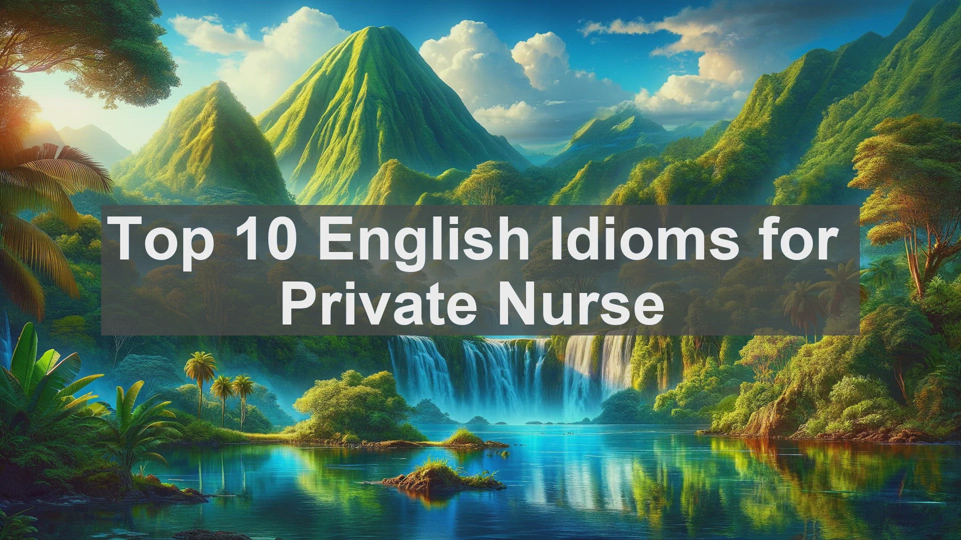 'Video thumbnail for Top 10 English Idioms for Private Nurse'