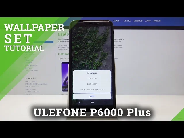 Video thumbnail for How to Change Wallpaper in ULEFONE P6000 Plus - Desktop Update